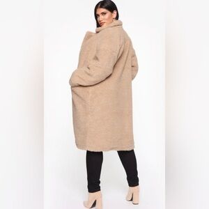 Fashion Nova Divine Fuzzy Coat size XL